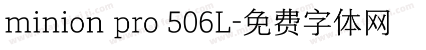 minion pro 506L字体转换